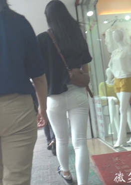 61223-61224魔镜街拍第一站白色紧身裤长腿美女视频