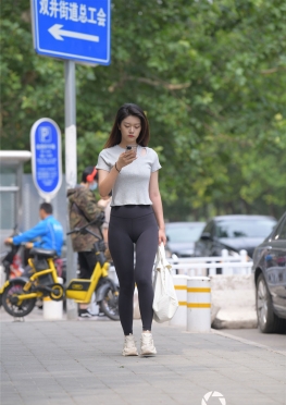 33336【905P】很性感的黑色半透明瑜伽紧身裤长腿女孩套图