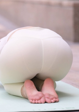 MO_0782白色瑜伽k【1218P】紧身裤翘Tun大长腿美女套图